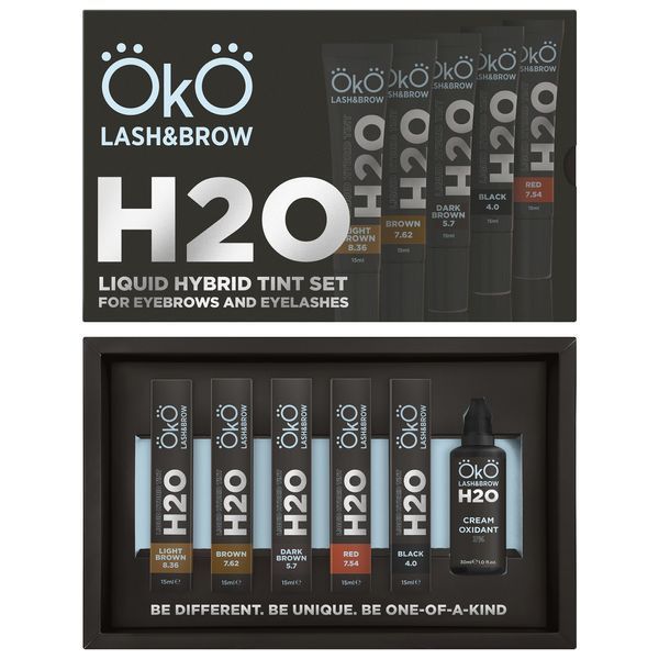 OKO &mdash; Набір фарби для брів та вій Liquid Hybrid Tint H2O з окисником TINT-KIT фото