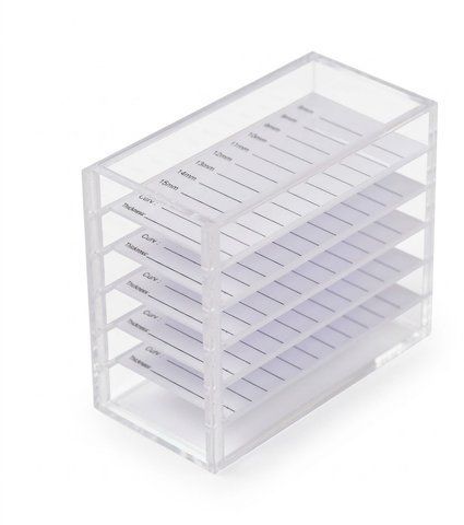 Lash Box Лешбокс прозорий + 5 планшеток для вій 876253 фото