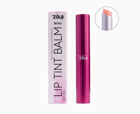 ZOLA Відтінковий бальзам для губ Lip Tint Balm (01 Natural) 489865567 фото