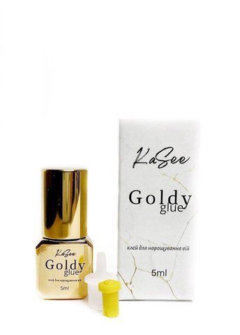 Клей KaSee Goldy для нарощування вій, 1 сек, 5 мл Kasee007 фото