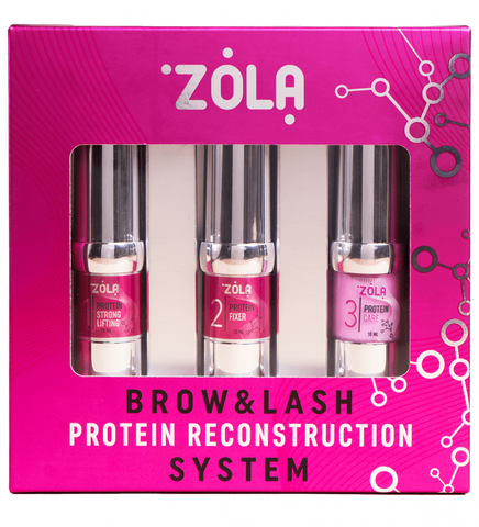 ZOLA Pink Набір для ламінування NEW Brow&Lash Protein Reconstruction System 05173 фото